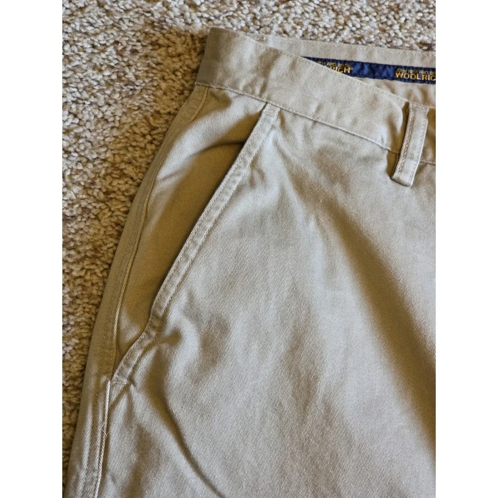 Woolrich Pants Mens 36x30 100% Cotton‎ Nomad Midweight Canvas Khaki Beige Chino